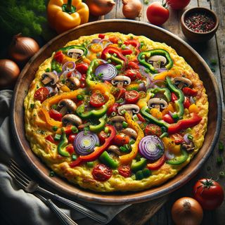 Lovački omlet sa povrćem