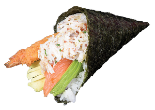 Temaki cornet Crevettes