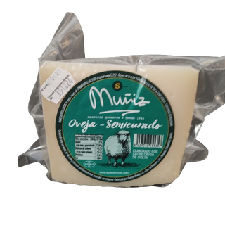 Queso Semicurado Muñiz. Cuña 450 Gr
