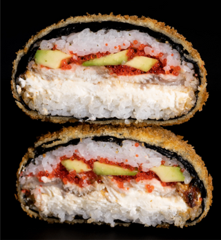 Burger losoś z grilla