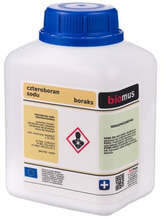 Czteroboran sodu dziesięciowodny Boraks Borax 250g BIOMUS