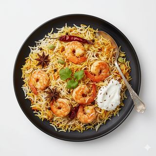 Gamberi biryani