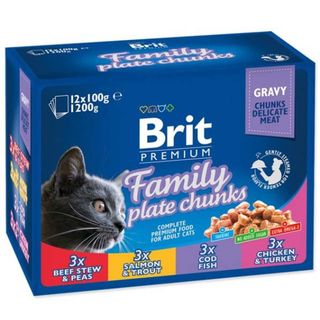 BRIT PREMIUM Family obrok, 1200g (12x100g) (KOD VP101100278)