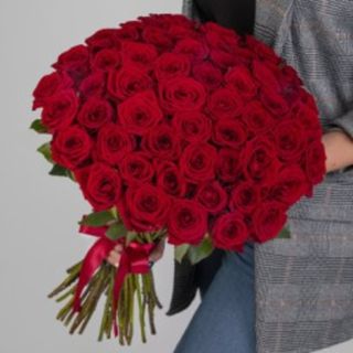 Buchet din 51 trandafiri roșii olandezi