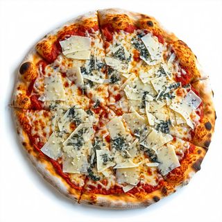 Pizza rossa - ai 4 formaggi