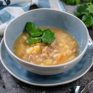 Суп гороховий з копченостями