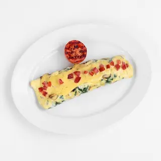 Spinach And Mushroom Omelette