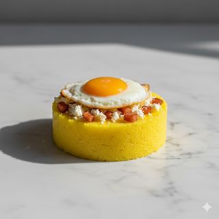 Polenta con huevo