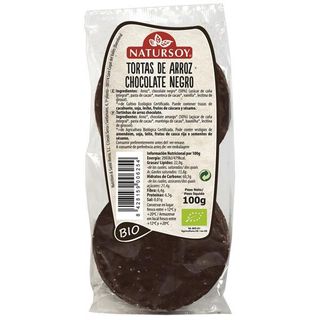 Tortas De Arroz Choco Negro Natursoy 100Gr