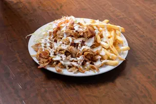 Kebab no prato ( kebab on plate)