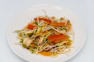 Gamberetti con misto di verdure