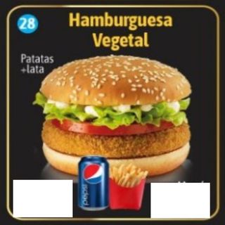 MENU HAMBURGESA DE VEGETAL 