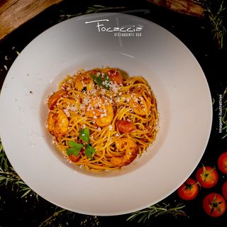 Linguini com Camarão
