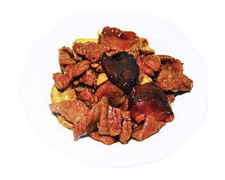 Ternera Con Bambú Y Setas