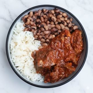 Rice, Beans And Chicken