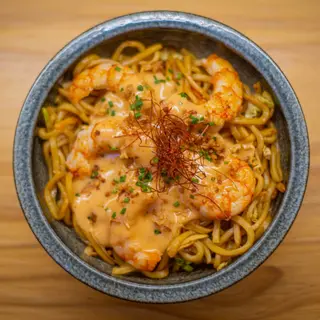 Noodles Yakisoba De Gambón Al Ajillo