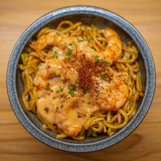 Noodles Yakisoba De Gambón Al Ajillo