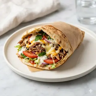 Kebab Doble Con Queso