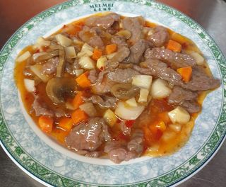 Vaca com molho picante