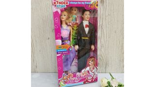 Куклы Барби и Кен с дочкой