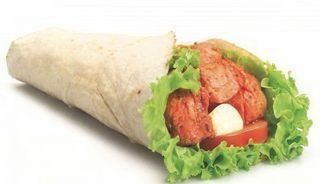 Wrap tikka con salsa tandoori