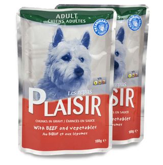 Plaisir Dog Sauce Adult Beef and Vegetables 100g