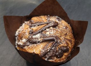 Brioșă cu ciocolată și vanilie