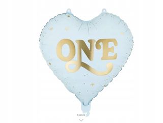 BALON "One" niebieski