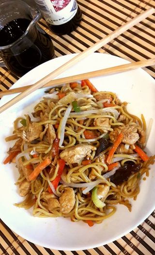 Makaron z wołowiną