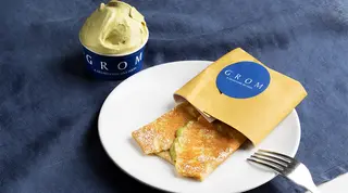 Crêpe Pistacchio con Gelato