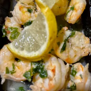 Crevettes sautées à l'ail