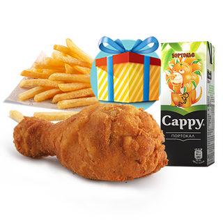 Детско меню с парче пиле