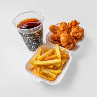 Menù alette di pollo piccanti - 5 pezzi