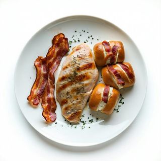 Petto di pollo con bacon - 4 pezzi
