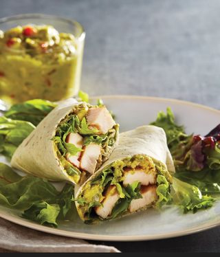 Guacamole Chicken wraps