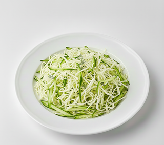 Салат з свіжої капусти та огірків