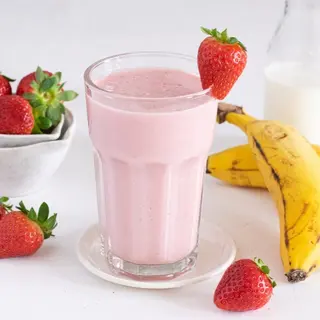 Batido de fresa con avena