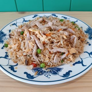 Arroz frito com porco