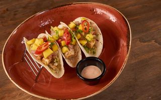 Curry Mango Chicken Tacos