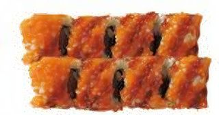 36. Futomaki De Salmón Y Huevas (8 Uds.)