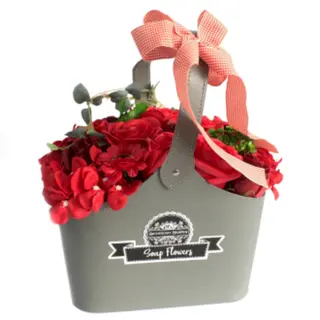 Cesta Grande Flores De Jabón Aromáticas