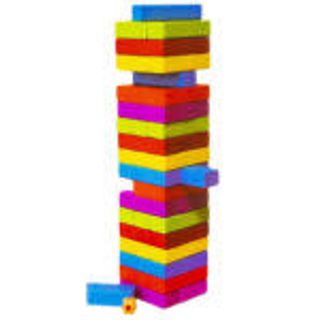 Joc ''Turnul colorat din lemn''