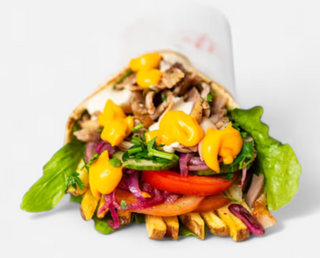 Shaworma lipie cheesy cu carne de pui