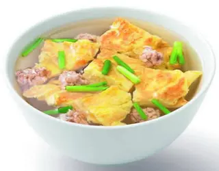 Thai Omelet and Vegetable Soup