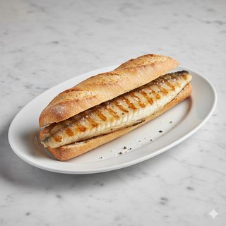 Bocadillo De Pescado A La Plancha