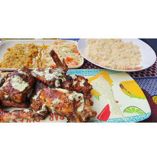 Poulet Braisé + Attiéké