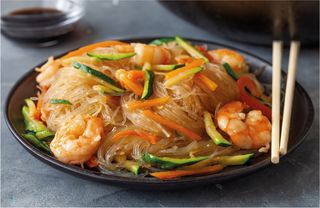 Spaghetti di soia con gambero