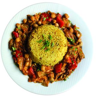 Mousakaha Amb Pollastre I Arros