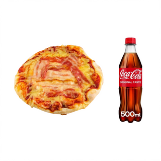 Pšenična pizza Špek i Coca-Cola 0.5 l