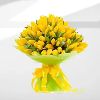 MAZZO DI 20 TULIPANI GIALLI